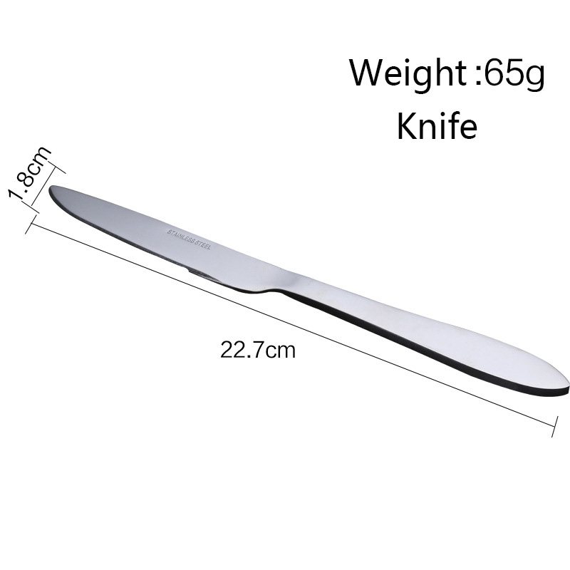 Stainless steel restaurant kitchen home party wedding tableware dinnerware table knife