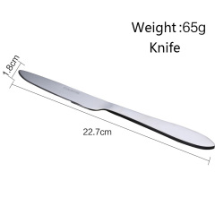 Stainless steel restaurant kitchen home party wedding tableware dinnerware table knife