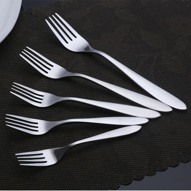 New Design Serving Fork Set Salad Dessert Cake Stainless Steel Forks