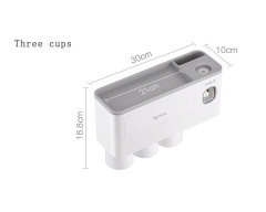 Sanitary toothbrushing cup mouthwash cup wall-mounted hole-free wall-mounted toothpaste toothware toothjar bathroom sets