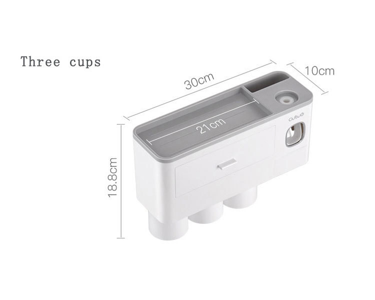 Sanitary toothbrushing cup mouthwash cup wall-mounted hole-free wall-mounted toothpaste toothware toothjar bathroom sets