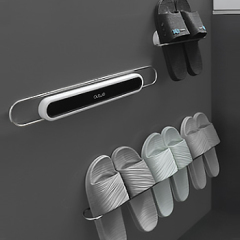 Bathroom slides slippers rack wall hanging wall toilet slippers storage artifact toilet free punch shoe rack bathroom sets
