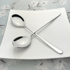 Korean 304 stainless steel spoon Japanese and Korean style ice spoon coffee stirring spoon