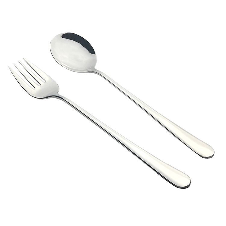 Food grade 304 stainless steel fork spoon Korean cutlery set mirror polished custom LOGO promotional gift