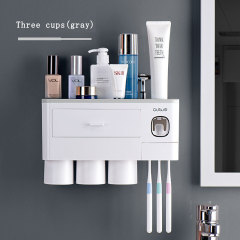 Sanitary toothbrushing cup mouthwash cup wall-mounted hole-free wall-mounted toothpaste toothware toothjar bathroom sets