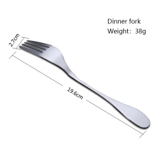 Stainless steel western hotel cafes restaurant party tableware fork