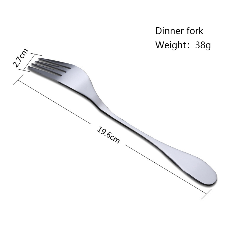 Stainless steel western hotel cafes restaurant party tableware fork