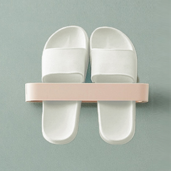 Bathroom sets slippers rack wall-mounted toilet door free punching shoe rack drain rack toilet storage artifact storage holders