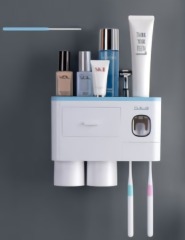 Storage holders Wall plastic toothbrush holder bathroom household toothbrush holder storage rack bath sets toothpaste squeezer