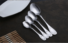 Food Grade Spoon Stainless Steel Flatware Cutlery Set for Hotel Restaurant Dessert Spoon