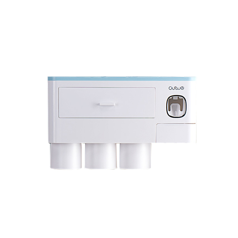 Sanitary toothbrushing cup mouthwash cup wall-mounted hole-free wall-mounted toothpaste toothware toothjar bathroom sets