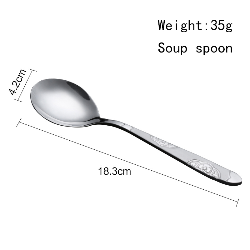 Portable stainless steel tableware spoon exquisite custom logo design of souvenir spoons