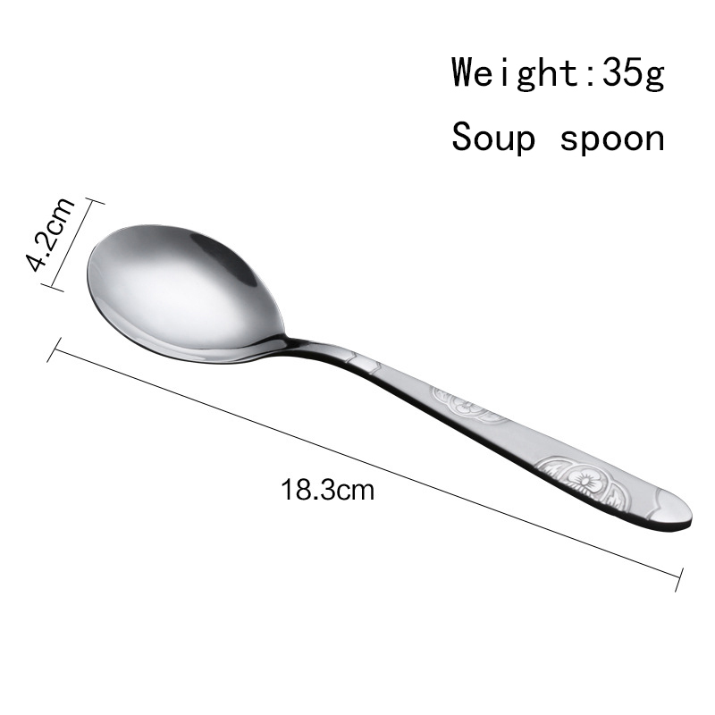 Portable stainless steel tableware spoon exquisite custom logo design of souvenir spoons
