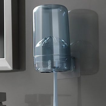 Perforation-free non-marking sticker toothbrush holder and cup set wall-mounted mouthwash tool storage box mouthwash suction cup