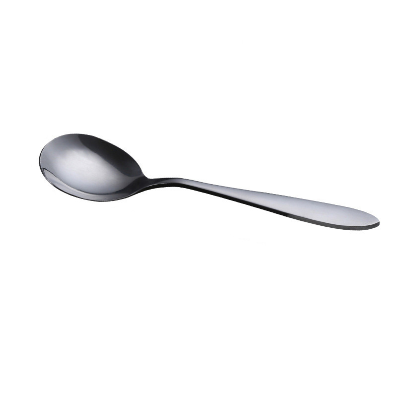 Restaurant home kitchen party wedding dinner tableware cutlery 410 stainless steel soup table spoon