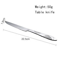 Chinese high quality cheap western restaurant home hotel knife set stainless steel