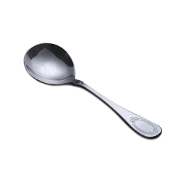 Stainless steel western hotel home restaurant crockery tableware spoon dessert spoon