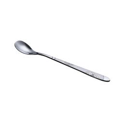 Cheap stainless steel hotel cafes restaurant long handle ice spoons mirror polished silver