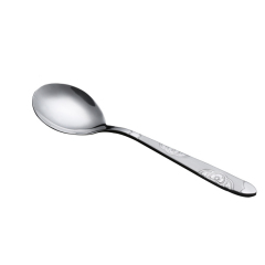 Portable stainless steel tableware spoon exquisite custom logo design of souvenir spoons