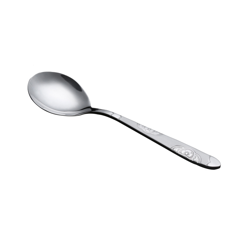 Portable stainless steel tableware spoon exquisite custom logo design of souvenir spoons