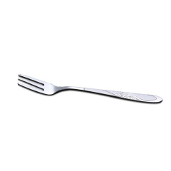 Ins stainless steel rose pattern custom 410 stainless steel silver tea dessert fork