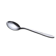 Stainless steel simple hotel home restaurant tableware soup spoon with rose pattern