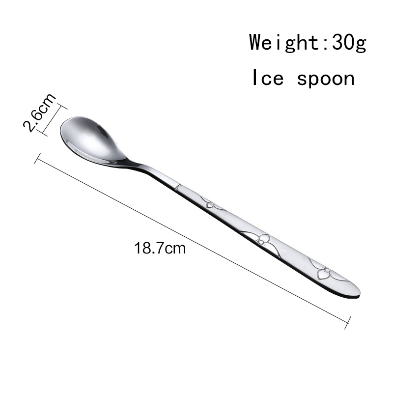 Flatware Spoon Banquet Event Silver Mirror Hotel Home Wedding Stainless Steel Metal Cutlery Set