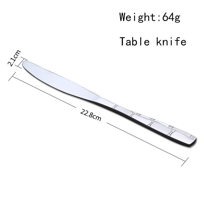 Chinese exquisitely designed high quality Western Steak knife convenient and durable knife table knives set stainless steel