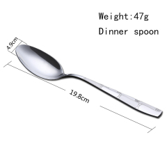 Chinese design western european tableware hotel restaurant tableware spoon dinner spoon