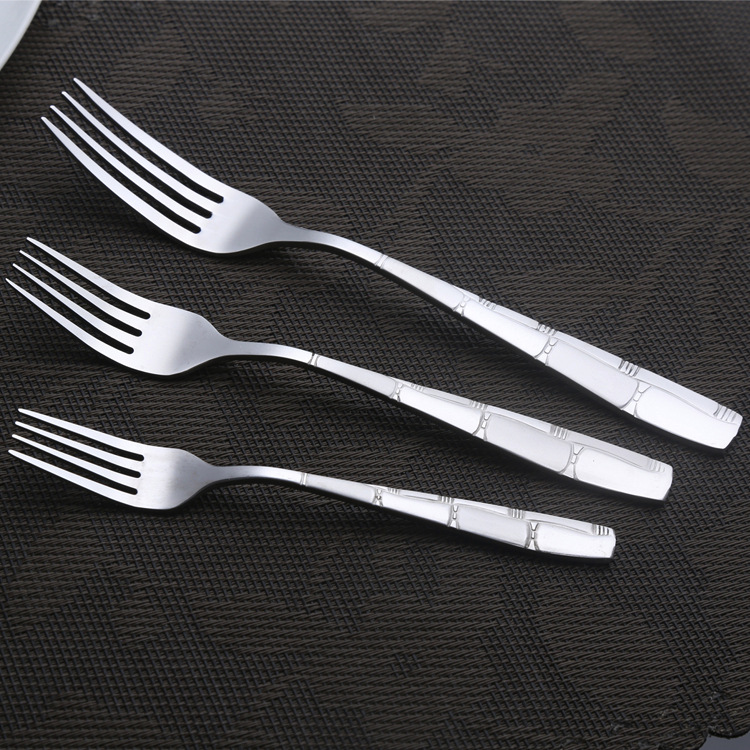 Household 410 stainless steel silverware party fork in cutlery set