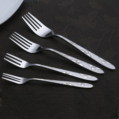 Best Popular Design Western Food Steak Pasta Restaurant Stainless Steel Fork Set Gift