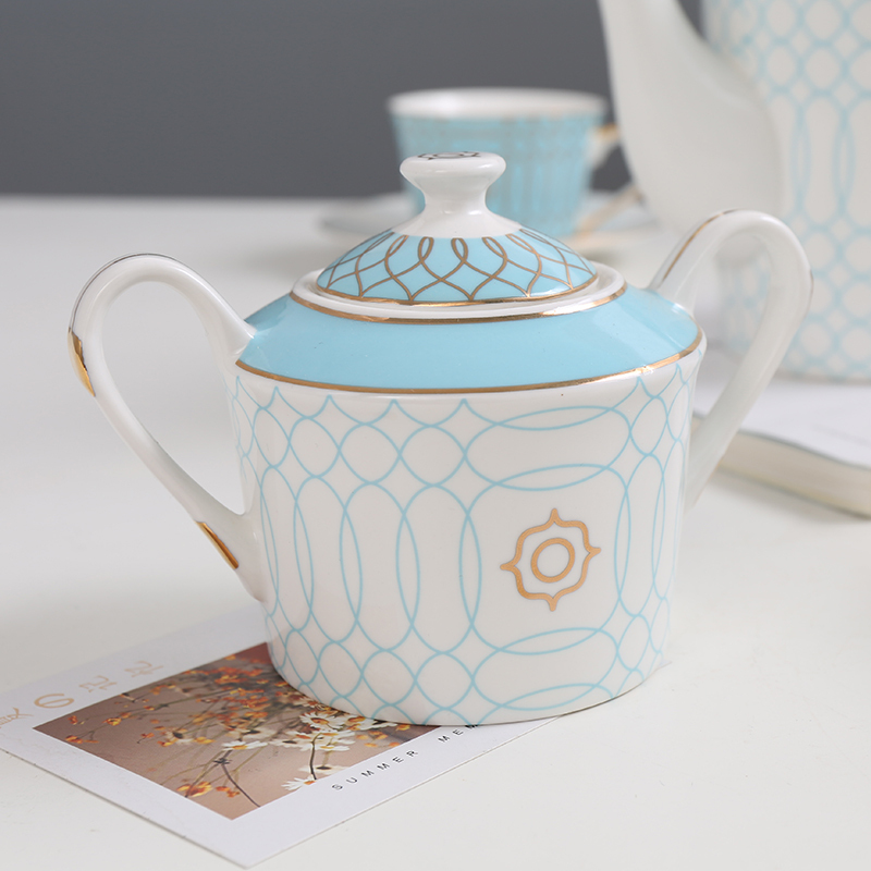 Nordic Simple Style Luxury Ceramic Coffee Cup Tea Cup And Saucer 11 Pcs Afternoon Tea Gift Set