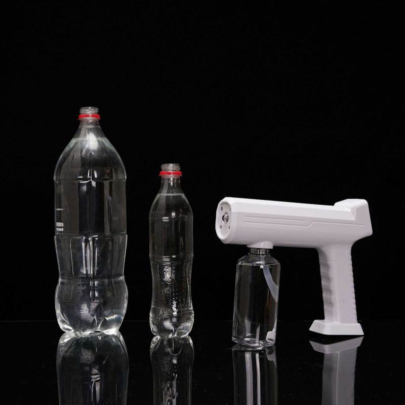 Button type wireless charging blue light nano atomization disinfection gun spray gun