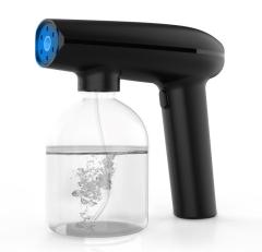 Disinfection spray nano spray sterilization equipments blue light rechargeable wireless disinfection gun for sanitizing atomizer