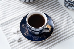 European Luxury Ceramic Coffee Cup Tea Cup And Saucer 11 Pcs Afternoon Tea Set