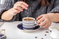 Modern Style Luxury Ceramic Coffee Cup Tea Cup And Saucer 11 Pcs Afternoon Tea Gift Set