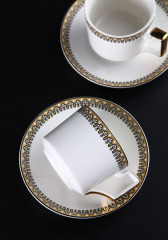 Nordic Classic Luxury Ceramic Coffee Cup Tea Cup And Saucer 11 Pcs Afternoon Tea Gift Set