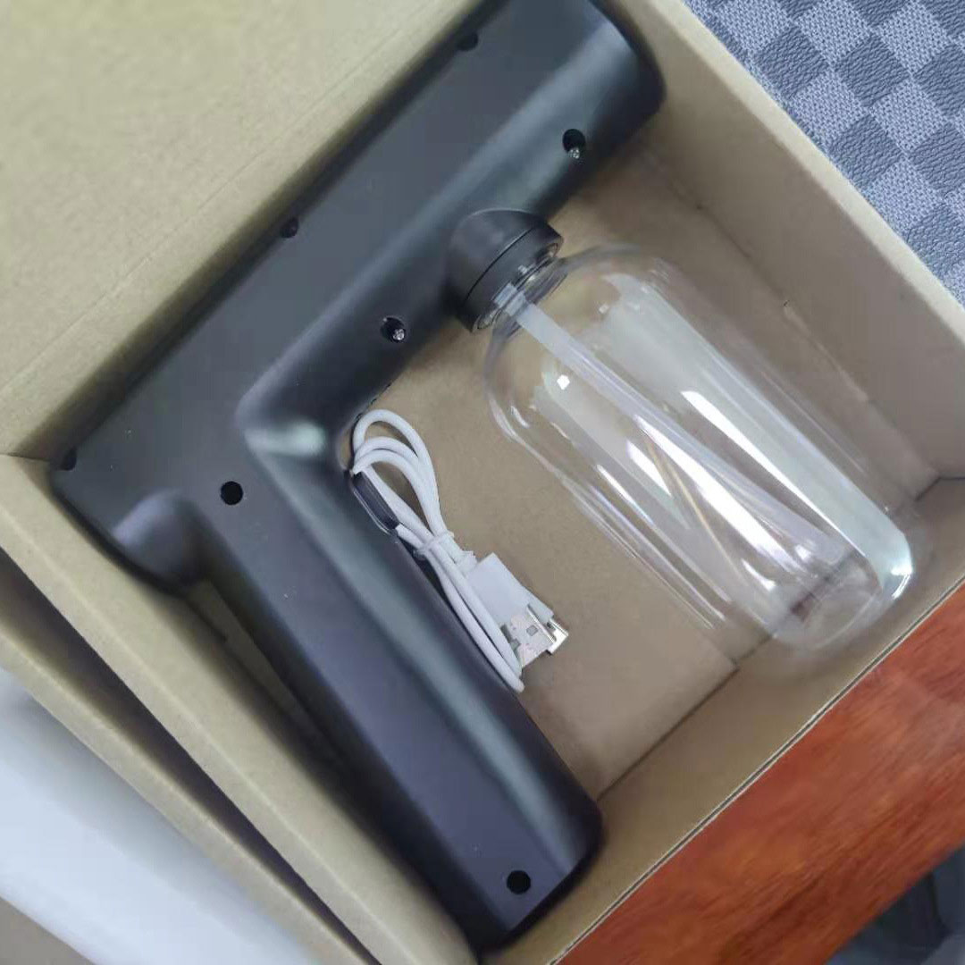 2021 cross-border explosion model handheld atomized blue wireless spray disinfection gun portable charging model