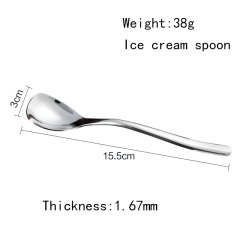 Afternoon tea dessert scoop ice cream pudding stainless steel scoop