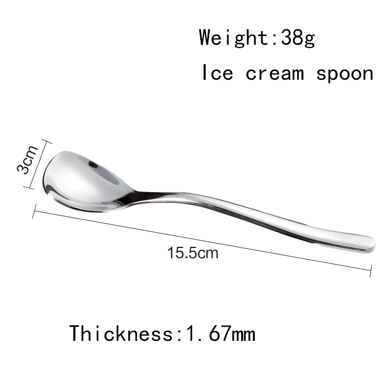 Afternoon tea dessert scoop ice cream pudding stainless steel scoop