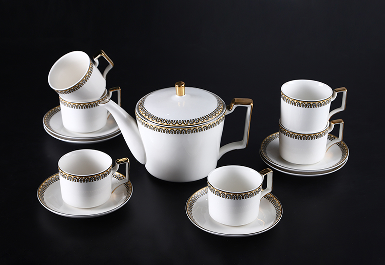 Nordic Classic Luxury Ceramic Coffee Cup Tea Cup And Saucer 11 Pcs Afternoon Tea Gift Set