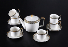 Nordic Classic Luxury Ceramic Coffee Cup Tea Cup And Saucer 11 Pcs Afternoon Tea Gift Set