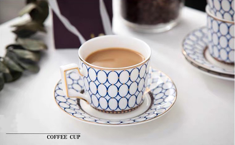 European Luxury Ceramic Coffee Cup Tea Cup And Saucer 11 Pcs Afternoon Tea Set Christmas Gift