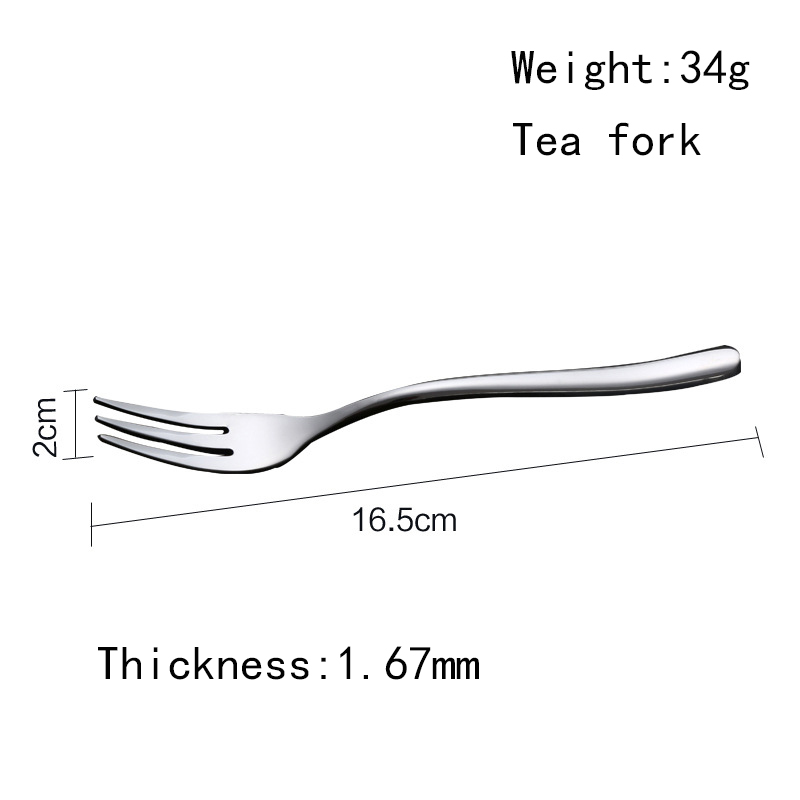 China cheap long handle stainless steel tableware mirror polished fork set