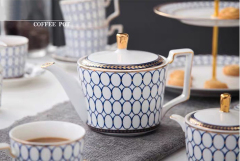 European Luxury Ceramic Coffee Cup Tea Cup And Saucer 11 Pcs Afternoon Tea Set Christmas Gift