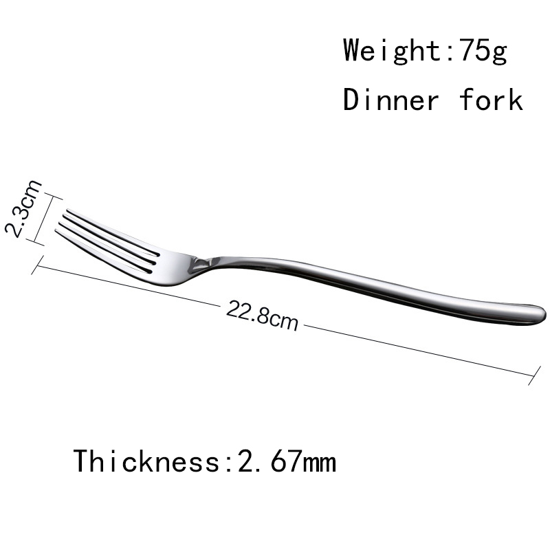 French dinner fork custom stainless steel western home use tableware
