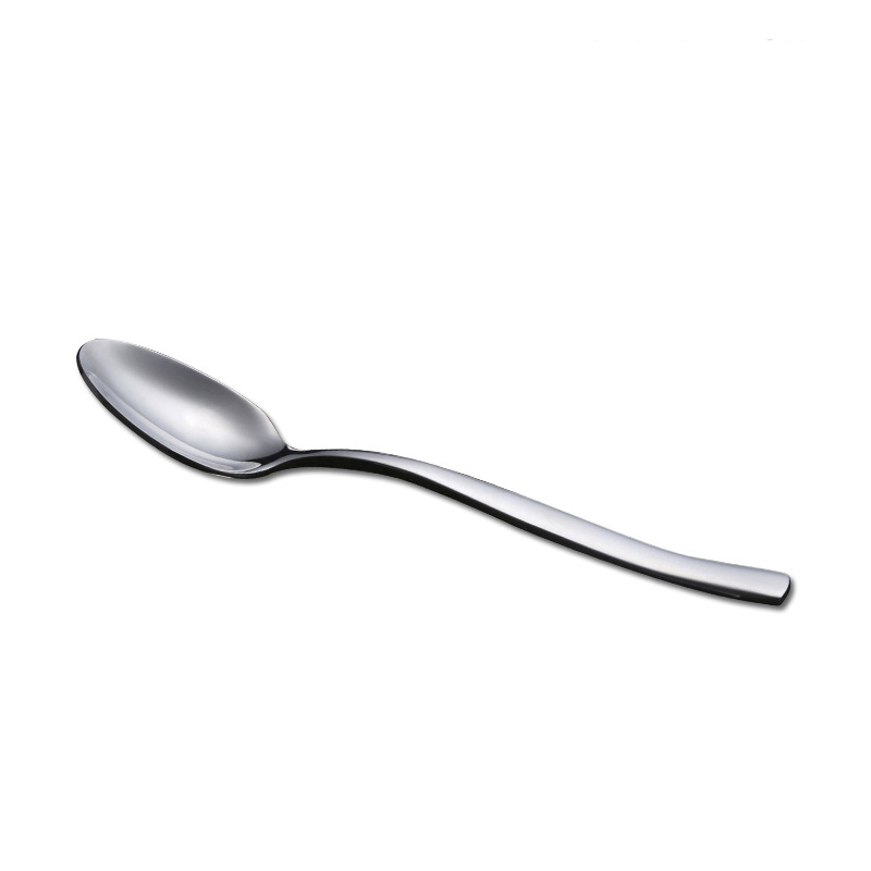 Mirror polished silver stainless steel cutlery tableware dinner spoon flatware tea spoon