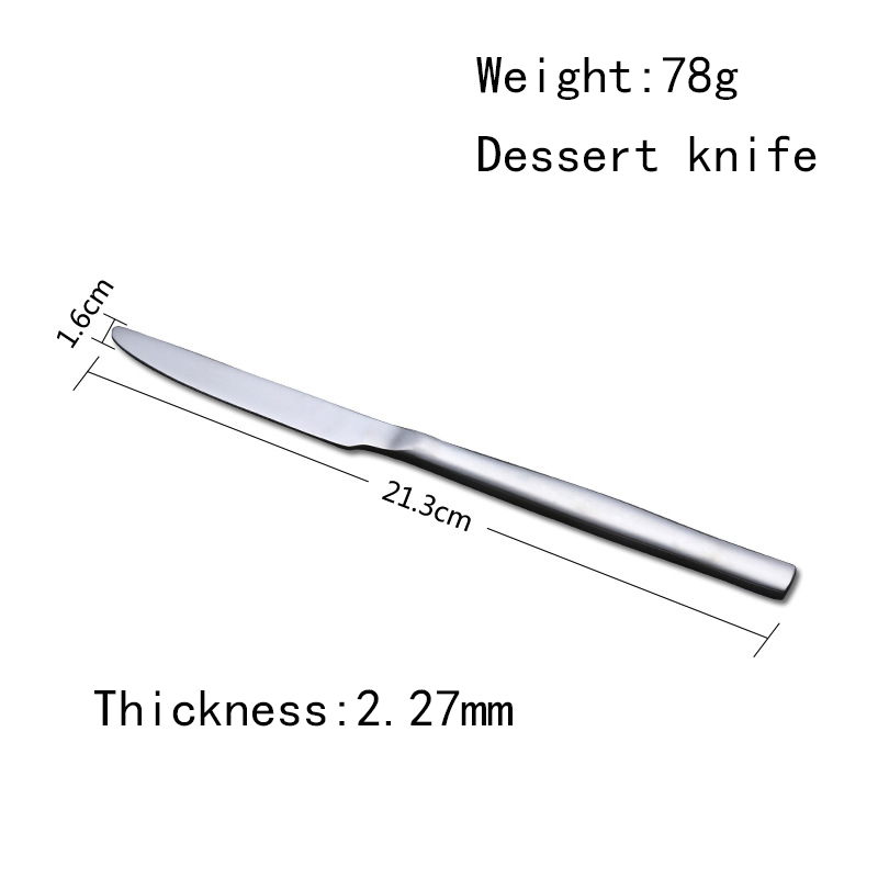 Dinnewarer set stainless steel tableware hotel home ues mirror polish knife steak knife dessert knife