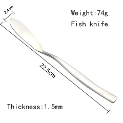 China popular dinnerware stainless steel tableware mirror polish knife party supplies tableware