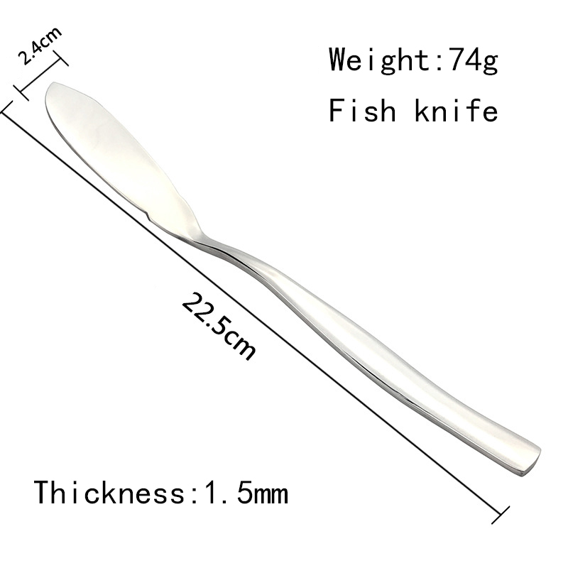 China popular dinnerware stainless steel tableware mirror polish knife party supplies tableware